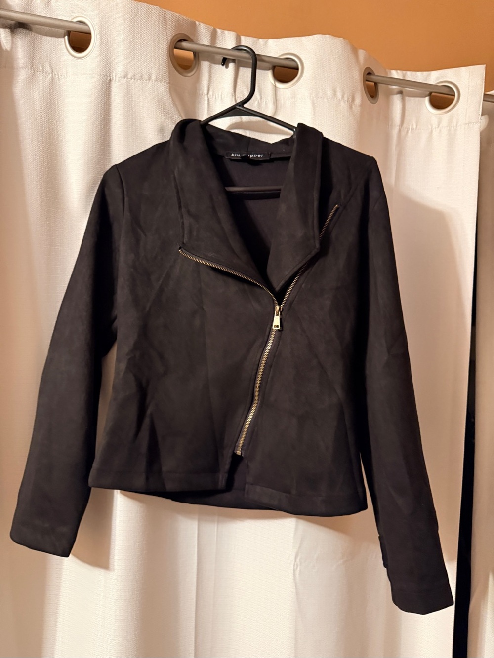 Black Zip-Front Womens Jacket